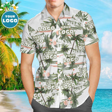 Custom Face Personalized Hawaiian Shirt All Over Print Coconut Tree