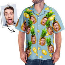 Christmas Gifts , Custom Face Hawaiian Shirt Men's Photo Shirt All Over Print Shirt - Flowers And Leaves