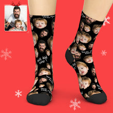 Christmas Gifts , Custom Face Socks To The Best Dad