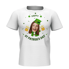 Custom Face Happy St. Patrick's Day Man T-shirt - MyFaceSocksAU