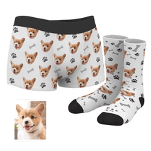 Custom Dog Boxer Shorts And Socks Set