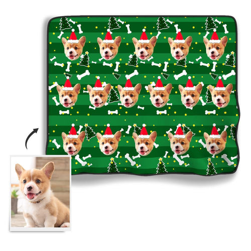 Christmas Dog Photo Blanket - MyFaceSocksAU