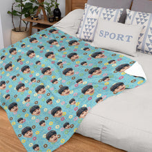 Custom Blankets Personalized Fleece Blanket Gifts For Family Birthday Donut