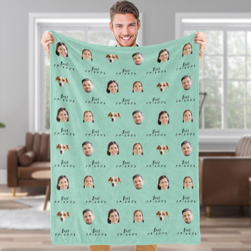Custom Blankets Personalized Fleece Blanket Gifts For Family or Kids Best Friend