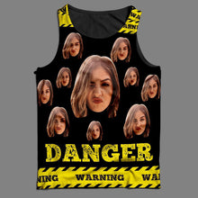Custom Tank Top Photo Gym Tank Shirt - Danger