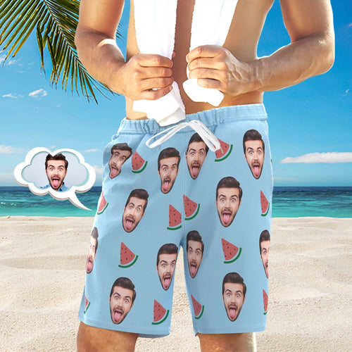 Custom Men's Swim Trunks Water Shorts Swimsuit For Him Unique Gift