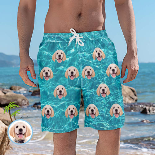 Personalized Beach Shorts Custom Face Swim Trunks Summer Quick Dry Surfing Board Shorts - MyFaceSocksAu