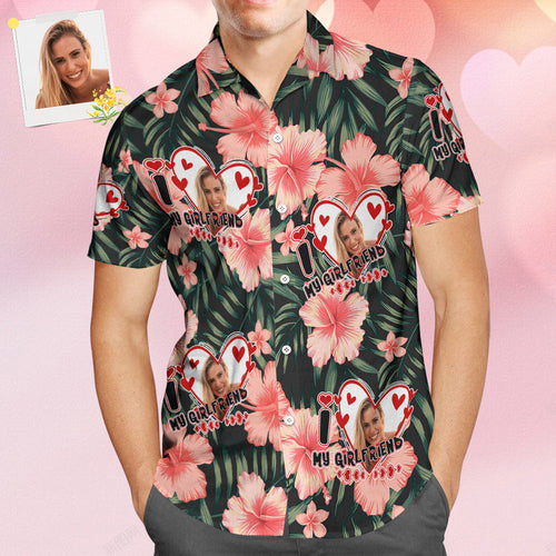 Custom Face Hawaiian Shirt All Over Print Funky Personalized Shirt For Boyfriend - MyFaceSocksAu