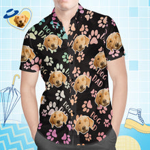 Custom Face Hawaiian Shirt All Over Print Men's Shirt Dog Dad
