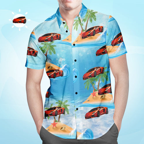 Custom Face Hawaiian Shirt Gifts for Men Classic Car shirt