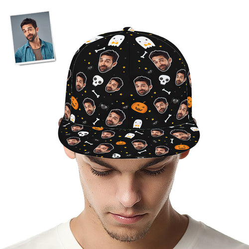 Custom Cap Personalised Face Baseball Caps Adults Unisex Printed Fashion Caps Gift - Happy Halloween - MyFaceSocksAu