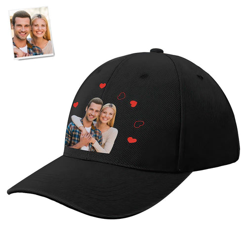 Custom Cap Personalised Photo Baseball Caps Adults Unisex Printed Fashion Caps Gift - Couples - MyFaceSocksAu