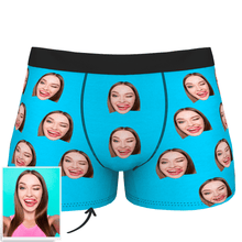 Gift for Men, Custom Face Photo Boxer Shorts - Colorful