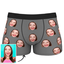 Gift for Men, Custom Face Photo Boxer Shorts - Colorful