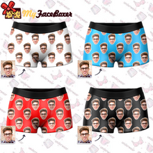 Men's Custom Colorful Face Boxer Shorts - My Face Socks AU