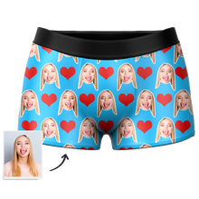 Valentine's Day Gifts,Custom Face Boxer Shorts - Heart