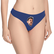Women's Custom Face Thong Panty - Solid Color
