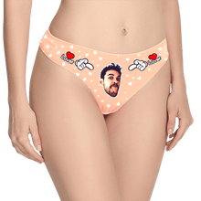 Women's Custom Face Thong Panty - Lover
