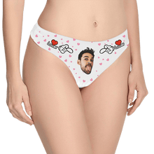 Women's Custom Face Thong Panty - Lover