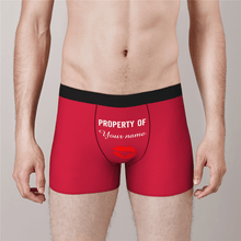 Custom Boxer Shorts - Property of Yours - MyFaceSocksAU