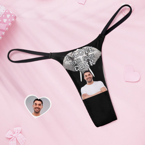 Custom Face on Women's Underwear Thongs Panty Valentine's Day Gifts - MyFaceSocksAu