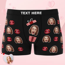Valentine's Day Gift Custom Face Boxers add Picture Waistband Text Underwear Surprise