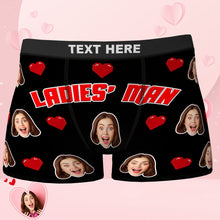Custom Face Boxers add Picture Waistband Text Ladies' Man