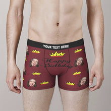 Red Boxer Gift For him Your Text