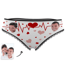 Custom Women's Panties Couple Cardiogram