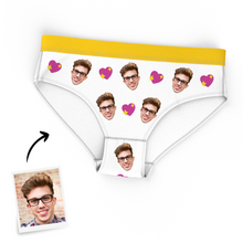 Custom Heart And Love Photo Emoticons Underwear Couple Underpants Set
