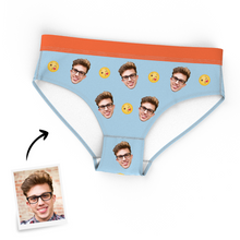 Custom Personalized Photo Emoticons Face Panties Blow Kiss