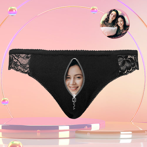 Custom Women Lace Panty Face Sexy Panties Personalized LGBT Gifts - MyFaceSocksAu