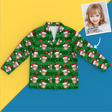 Custom Face Christmas Long sleeve Pyjamas - Heart