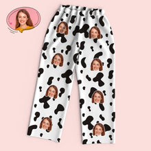 Custom Face Long Sleeve Pajamas Sleepwear Set - Cow