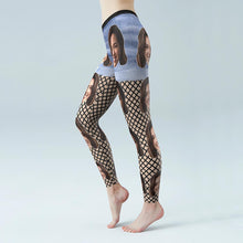 Custom Face Low Rise Yoga Leggings Photo Gym Pants - Fleshy Stockings