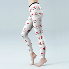 Custom Logo Leggings Low Gym Pants Company Gifts For Her - Heart