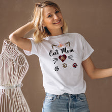 Custom Face T-shirt Cat Mom Cat Face Personalized Shirt