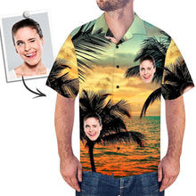 Custom Face Hawaiian Shirt Men's Photo Shirt All Over Print Shirt - Sunset