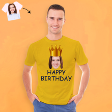 Custom Face T-shirt Happy Birthday Men's All Over Print T-shirt Birthday Gift