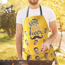Custom Face Kitchen Apron Father's Day Gifts - Best Dad Ever