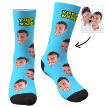 Custom Face Socks With Your Text - MyFaceSocksAU
