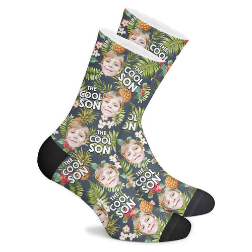 Custom Cool Son Tropical Socks - Myfacesocksau
