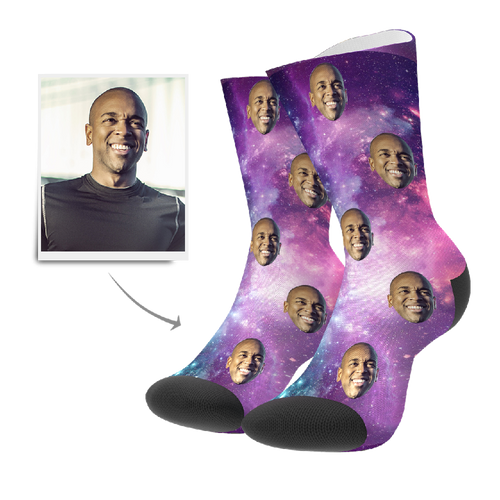Custom Galaxy Socks 3D Preview