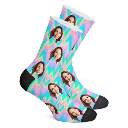 Custom Trippy Socks - Myfacesocksau