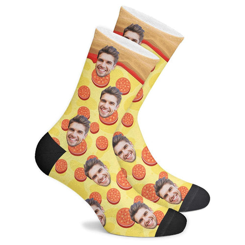 Custom Pizza Socks - Myfacesocksau