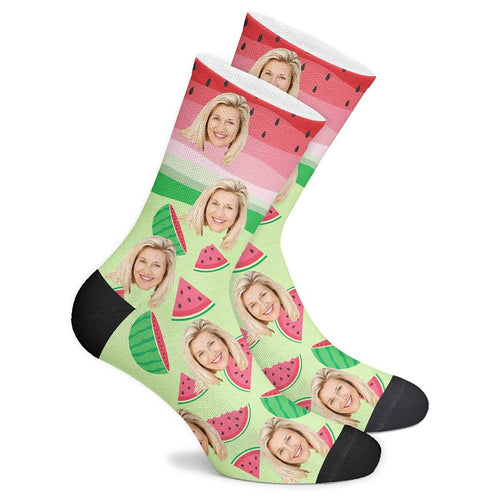 Custom Watermelon Socks - Myfacesocksau