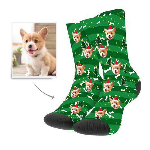 Christmas Custom Dog Socks - Myfacesocksau