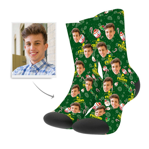 Christmas Custom Best Friends Socks - Myfacesocksau