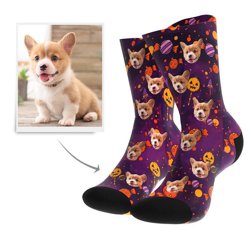 Halloween Custom Dog Socks - Myfacesocksau