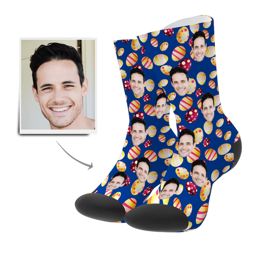 Custom Face Socks Color Easter Egg - Myfacesocksau